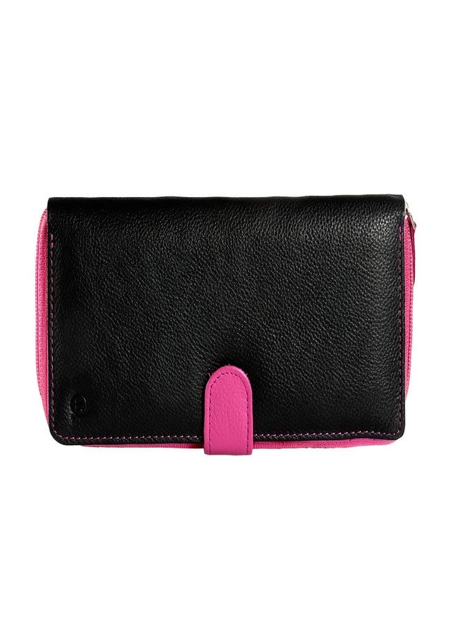 إس آر بي محفظة نسائية من SRB (متعددة الألوان) (أسود ووردي) - Image 1